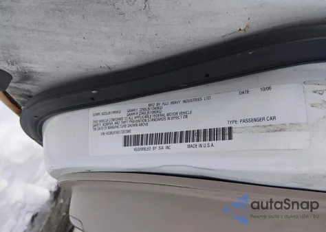 2007 Subaru Legacy 2.5I z USA, uszkodzony, nr VIN 4S3BL616077207060